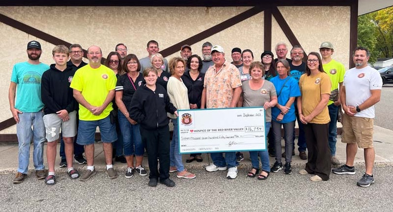 JJ's raised over $17,500 for Hospice of the Red River Valley in 2023