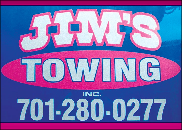 Jim's Towing, JJ's platinum sponsor, Hospice of the Red River Valley
