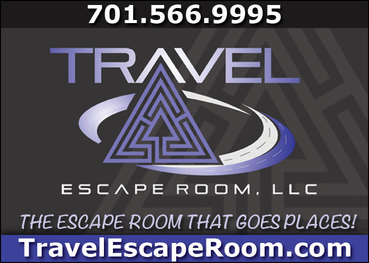 Travel Escape Room, JJ's platinum sponsor, Hospice of the Red River Valley, JJ's Hog Roast